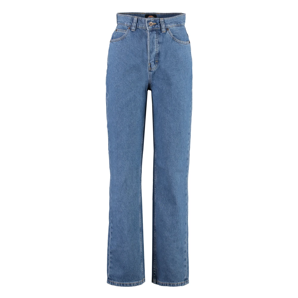 Dickies Reguliere jeans met koperen klinknagels Blue Dames