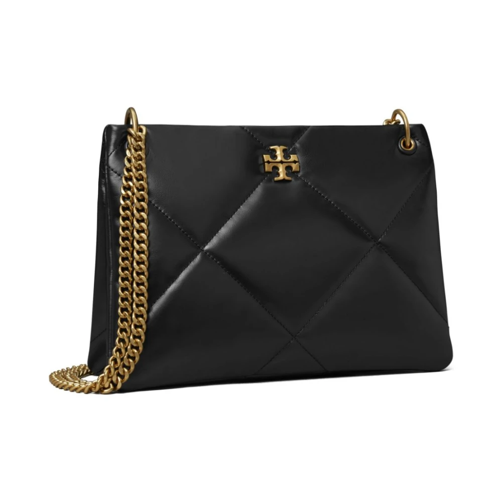 TORY BURCH Gewatteerde leren kettingschoudertas Black Dames