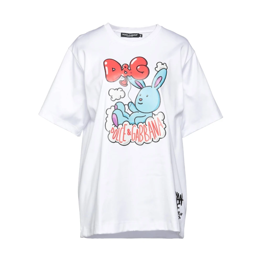 Dolce & Gabbana Witte T-shirts en Polos White Dames