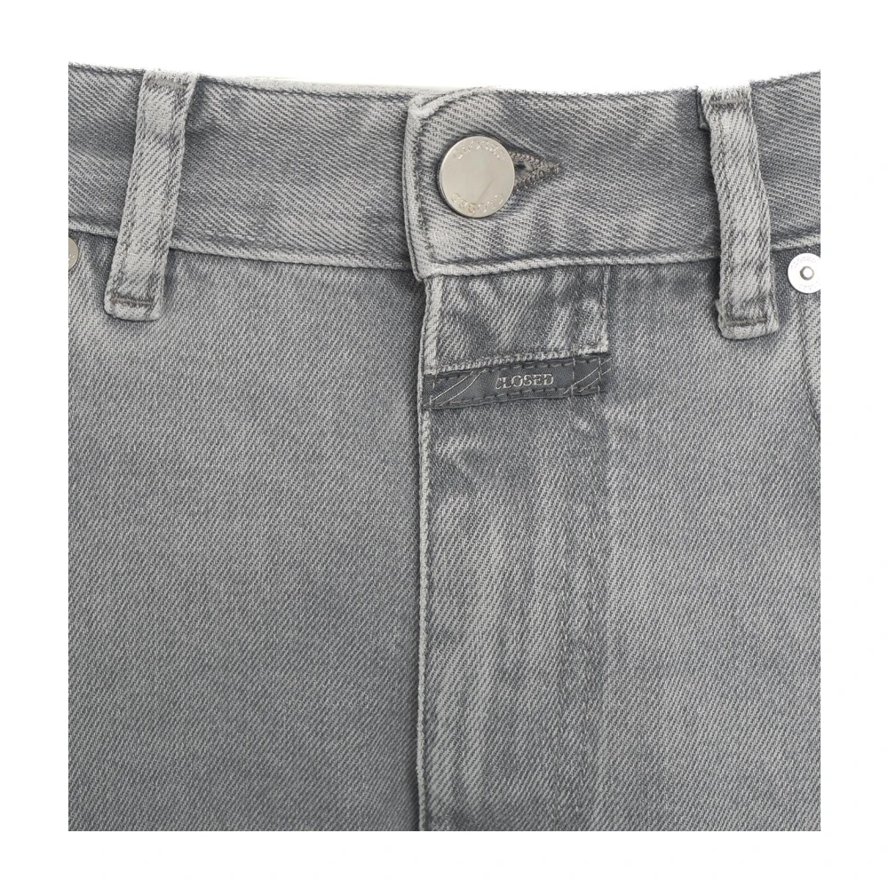 closed Italiaanse Jeans met Logo Details Gray Heren