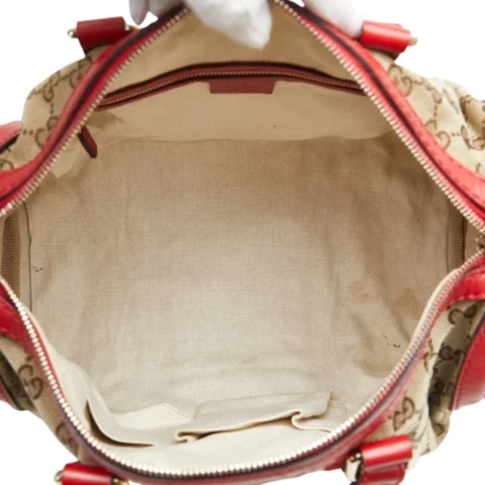Gucci Vintage Pre-owned Canvas handbags Beige Dames
