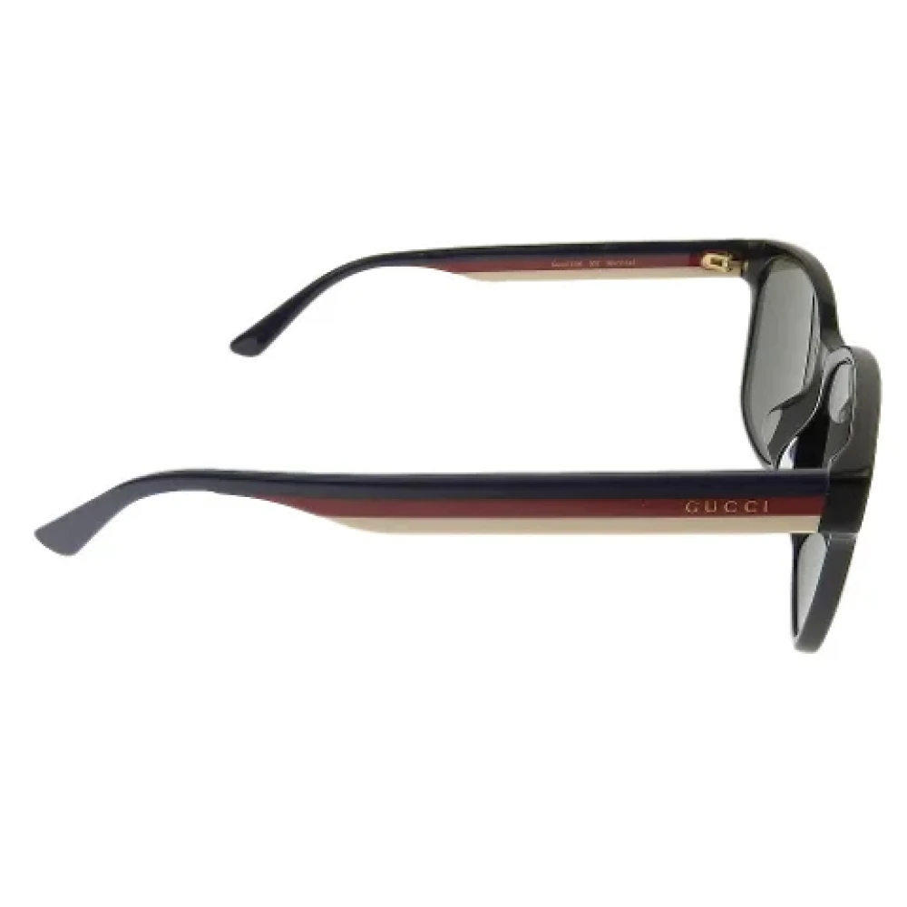 Gucci Vintage Pre-owned Plastic sunglasses Black Heren