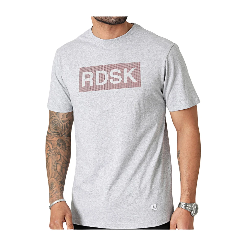 Redskins 3D Bedrukt Logo T-shirt Grijs Gray Heren