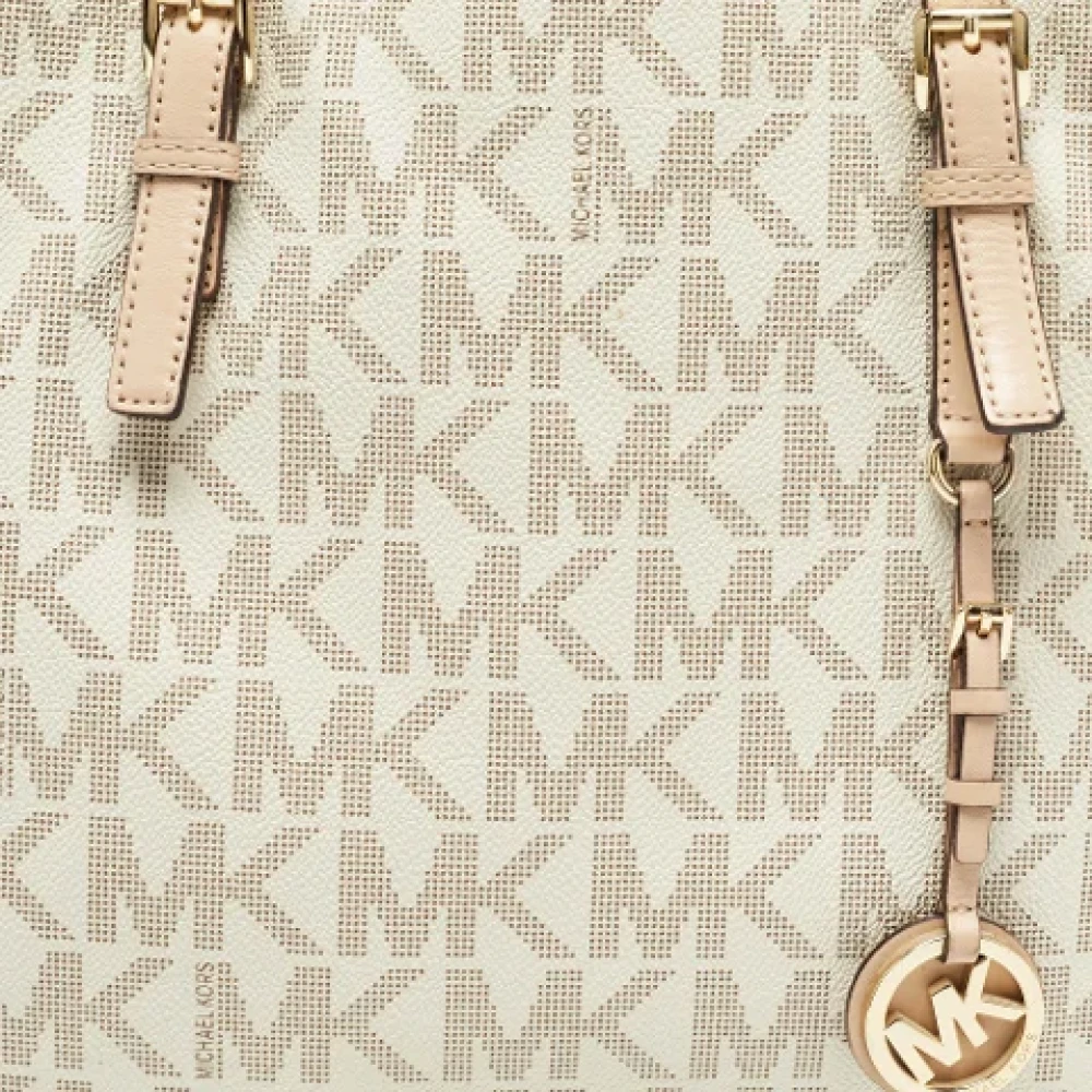 Michael Kors Pre-owned Coated canvas totes Beige Dames