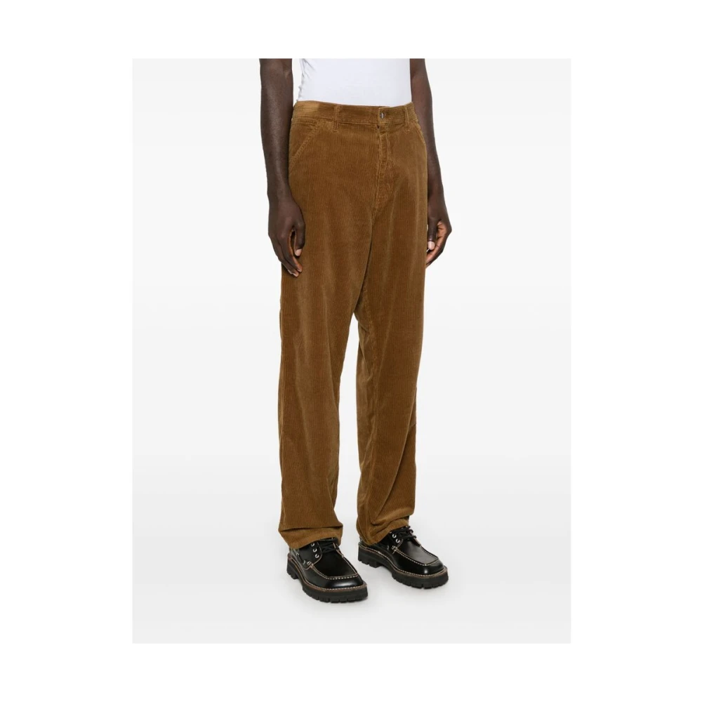 Carhartt WIP Karamel Corduroy Wijde Pijp Broek Brown Heren