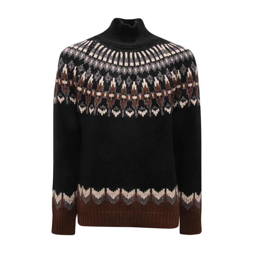 Dondup Black Maglione Dolcevita Jumper - Male - Turtlenecks - L - Knitwear