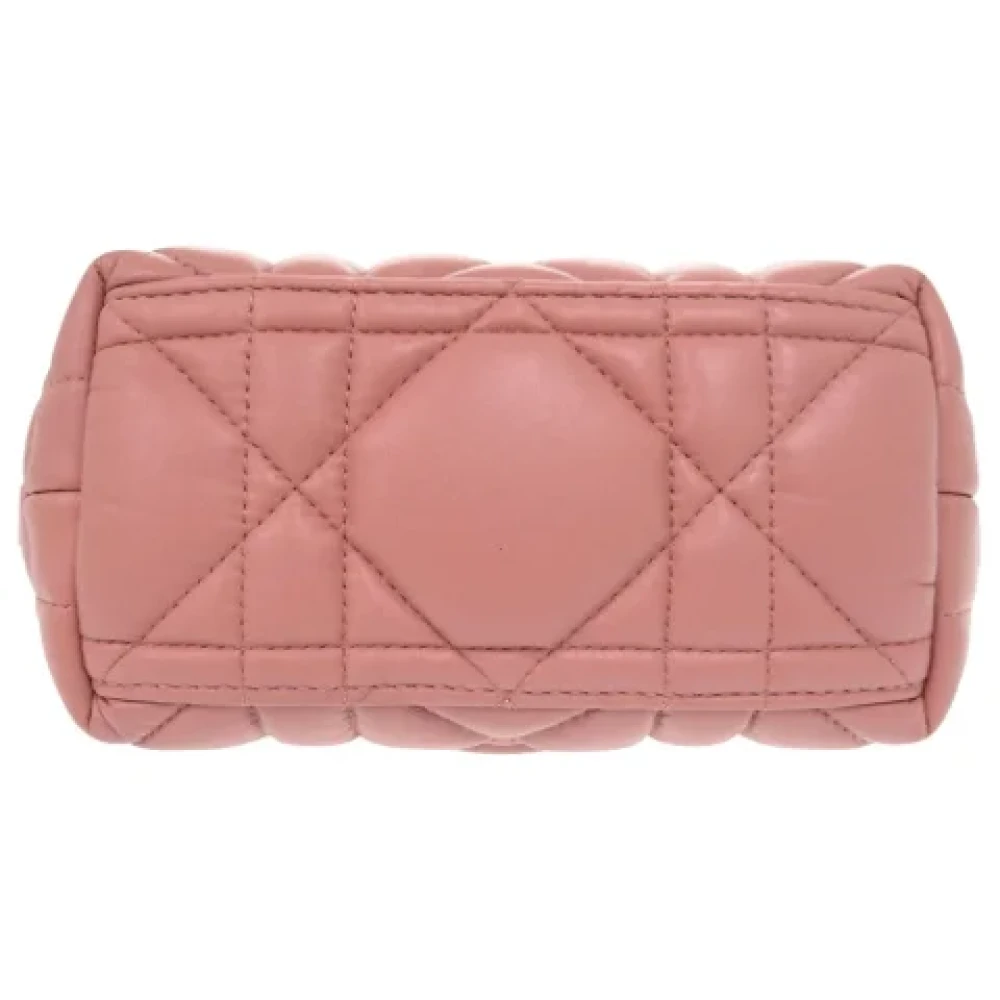 Dior Vintage Pre-owned Leather dior-bags Pink Dames