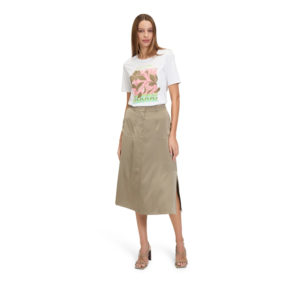 Betty Barclay Plaatsing Basic Shirt met Glitterstenen White Dames