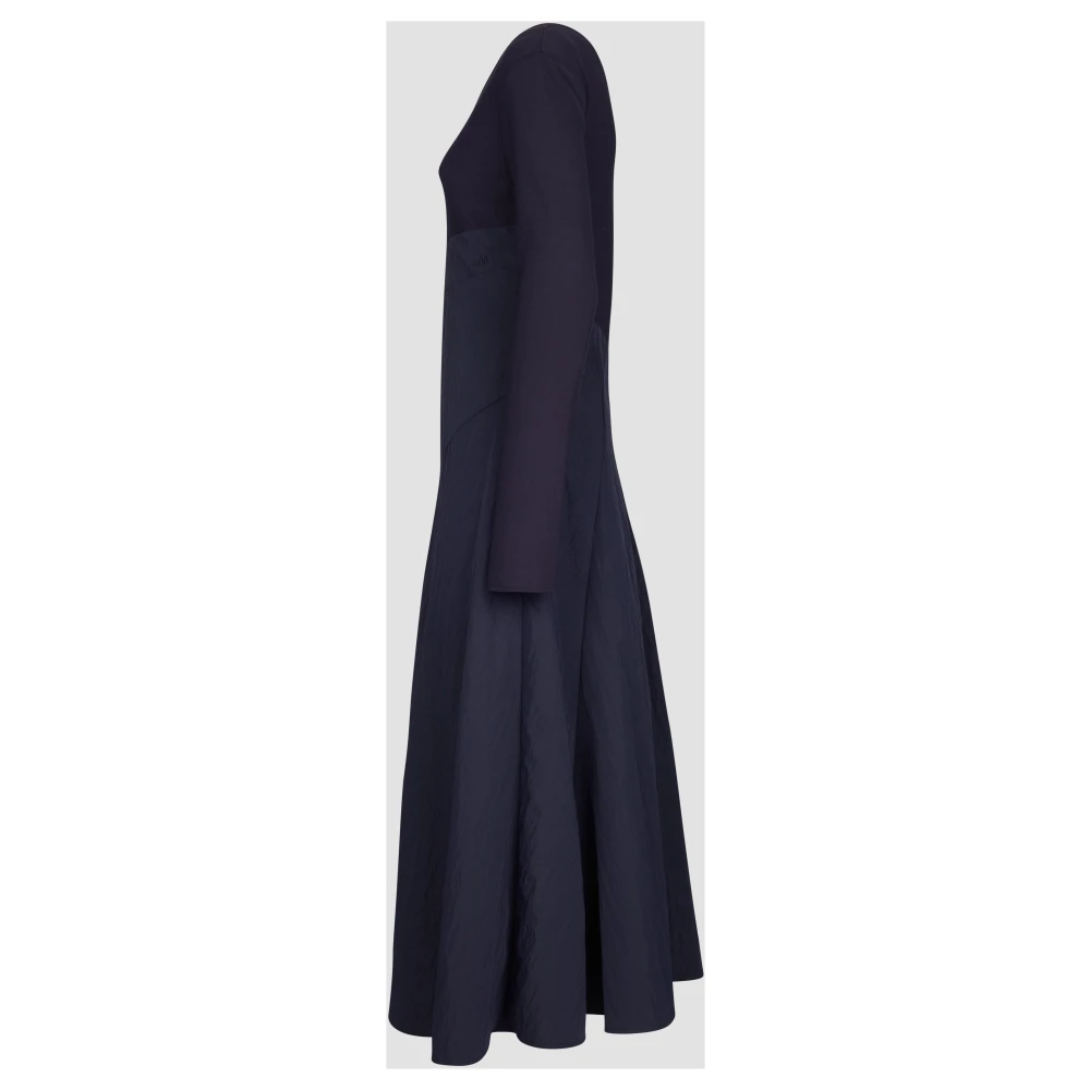 add Jurk IN Jersey + Nylon Truman Crease Blue Dames