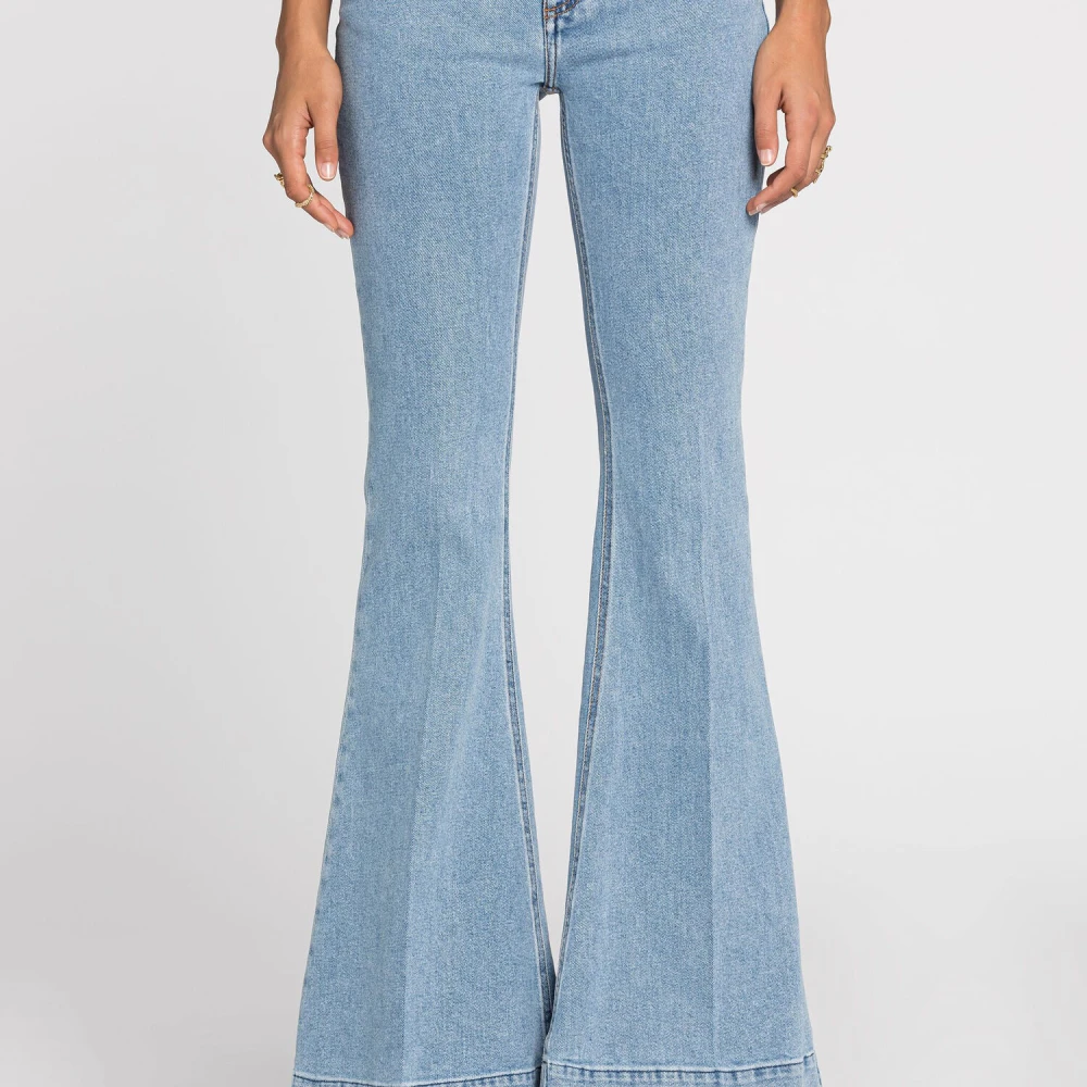 Roberto Cavalli Slang Flared Jeans Blue Dames