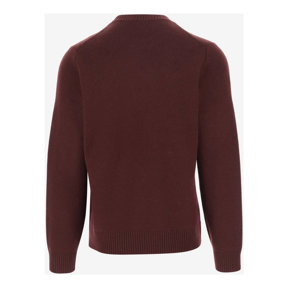Vince Wol Kasjmier Crew Neck Sweater Bordeaux Red Heren