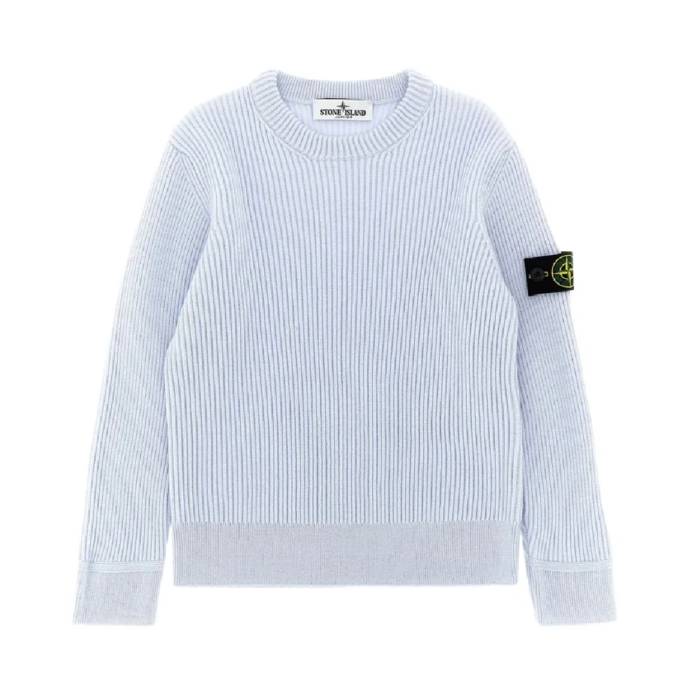Stone Island Blue Kids Knitwear, Unisex, 10 Y, Maglia Rws
