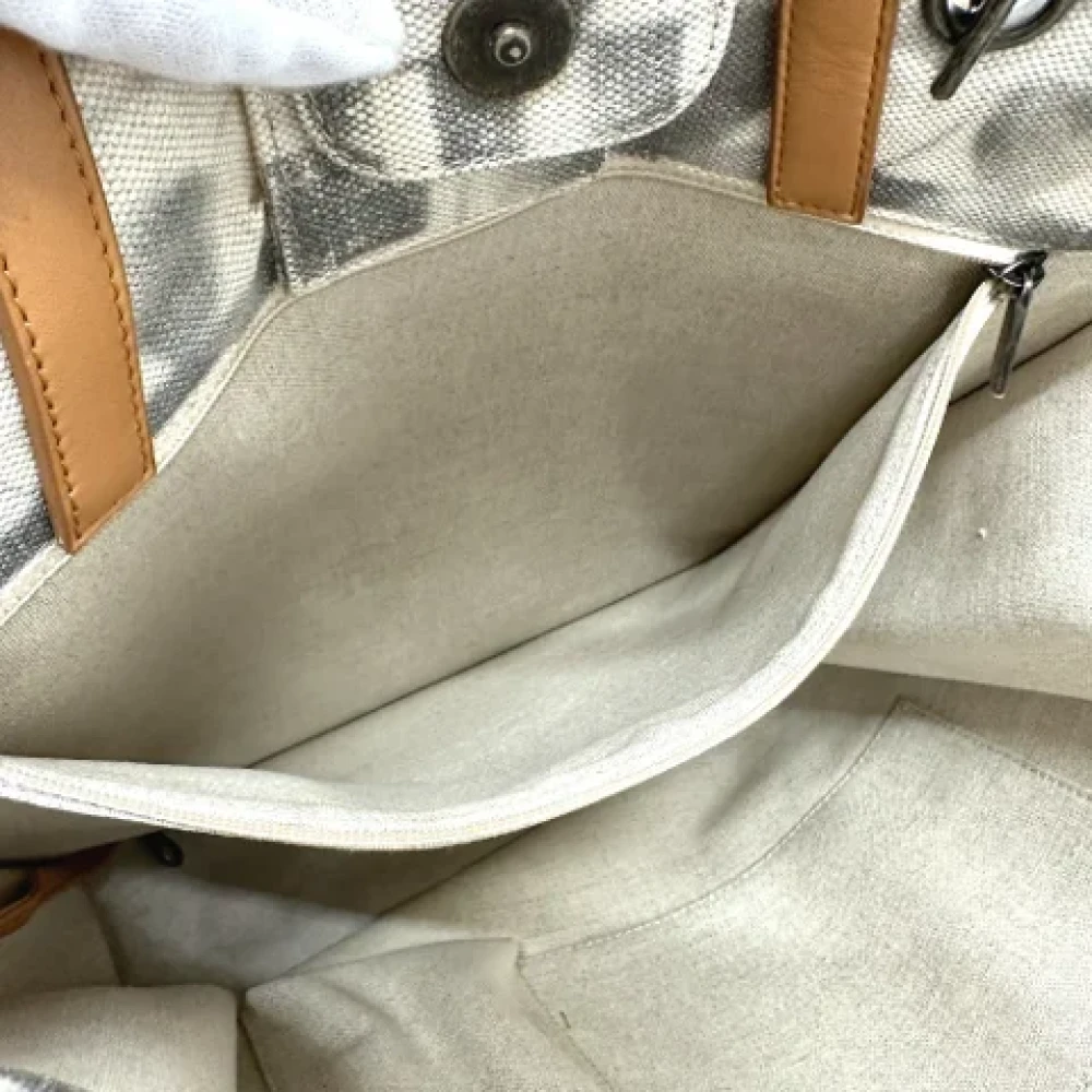 Chanel Vintage Pre-owned Leather chanel-bags Beige Dames