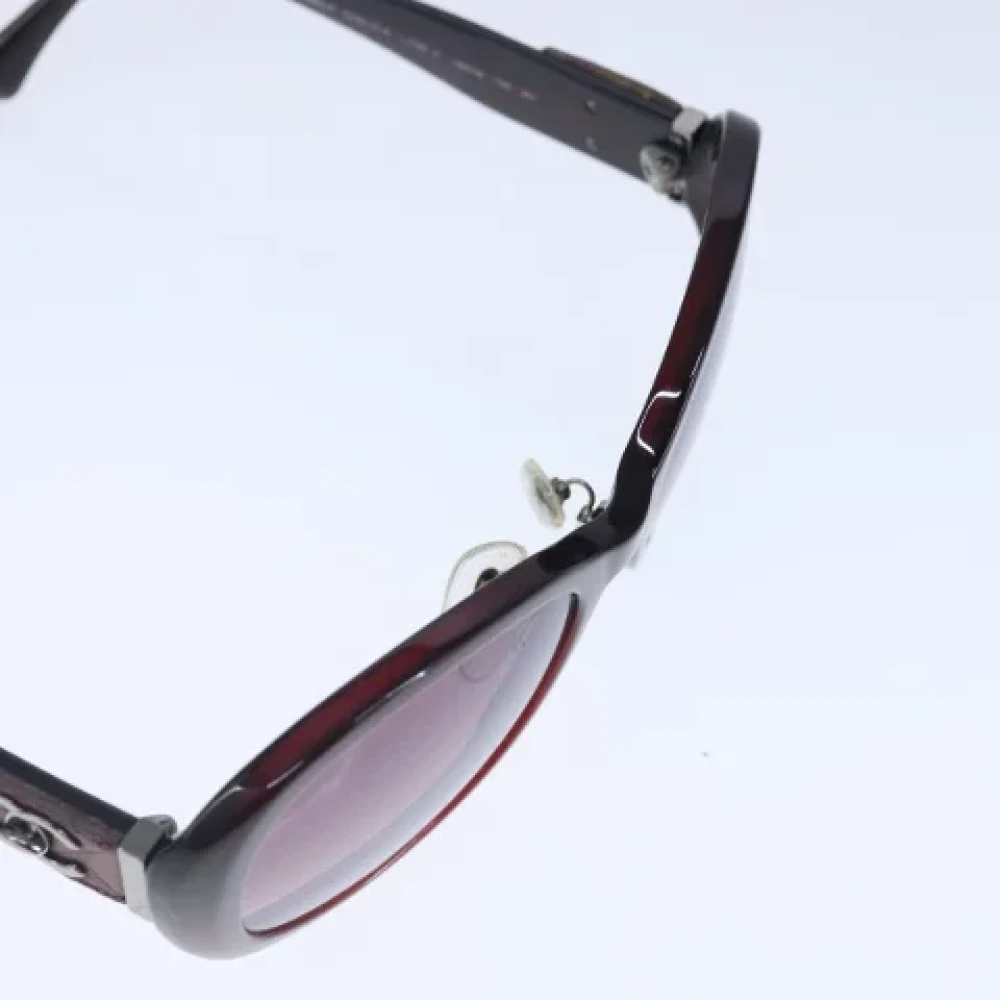 Chanel Vintage Pre-owned Plastic sunglasses Brown Dames