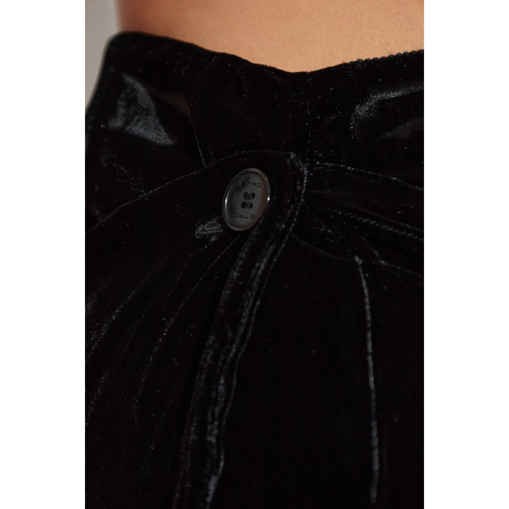 ETRO Fluwelen rok Black Dames