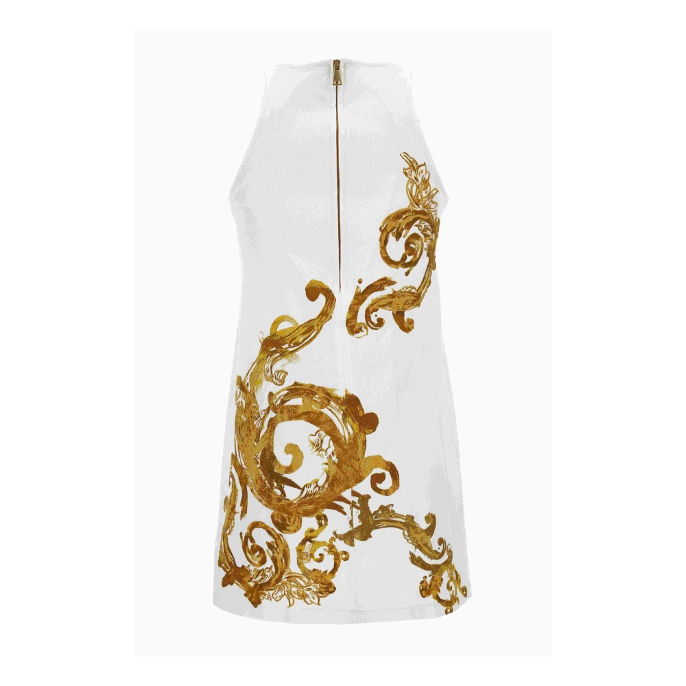 Versace Jeans Couture Stijlvolle Jurken White Dames