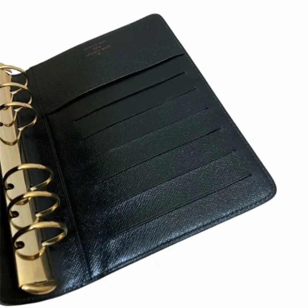 Louis Vuitton Vintage Pre-owned Leather home-office Black Dames
