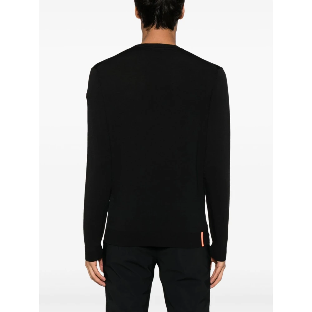 RRD Zwarte trui met ronde hals en logo Black Heren
