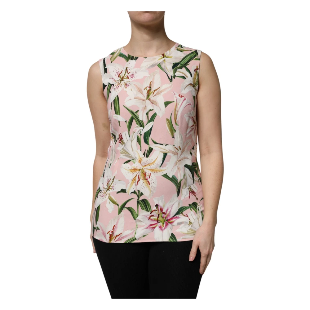 Dolce & Gabbana Mujer Multicolor - Top Sin Mangas Estampado Floral - Tops - L