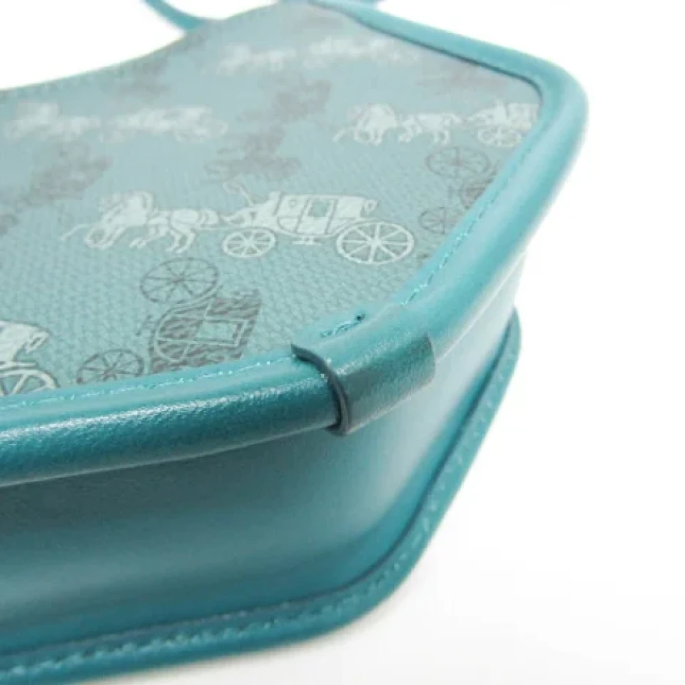 Coach Pre-owned Leather shoulder-bags Blue Dames