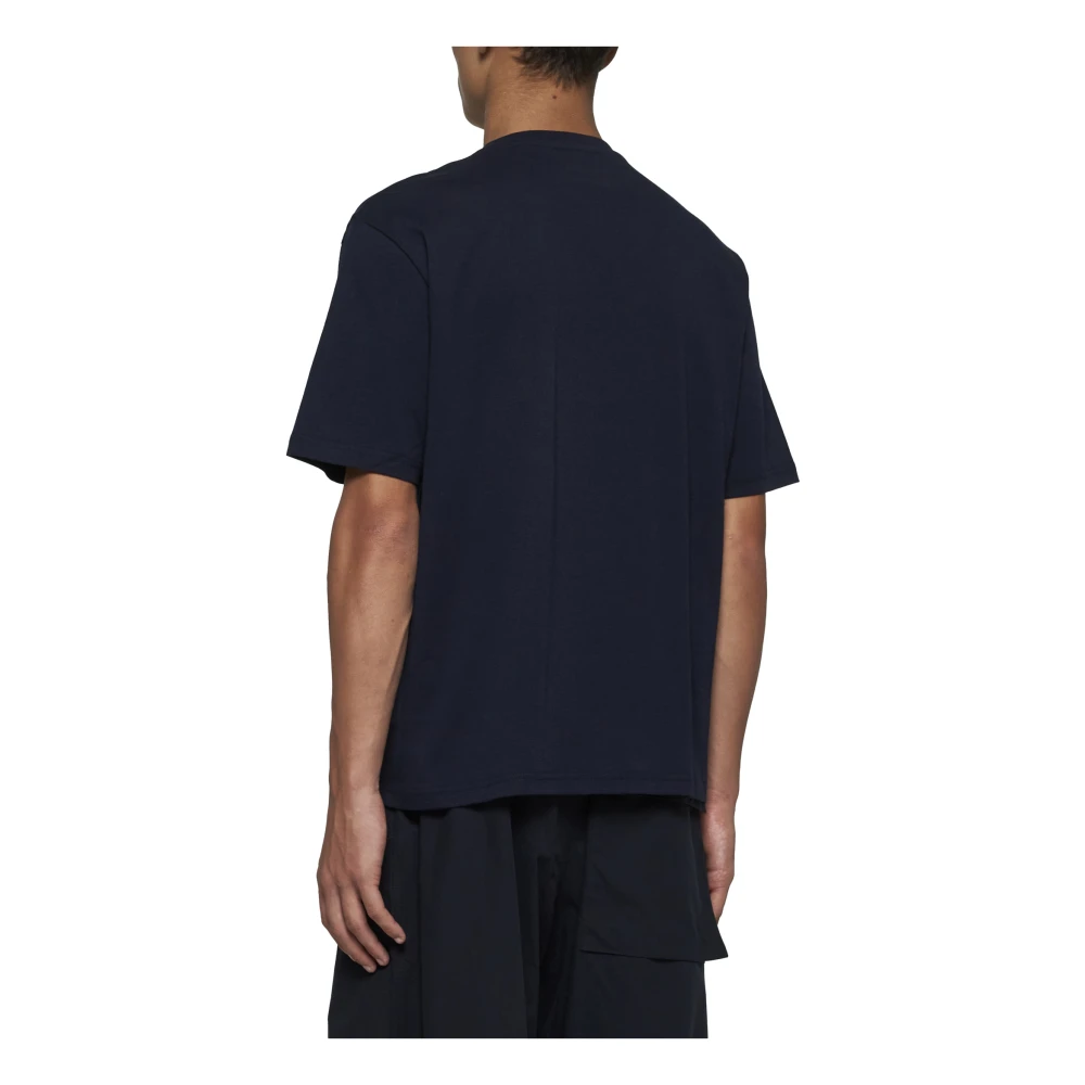 Studio Nicholson Korte mouw T-shirts en Polos Blue Heren