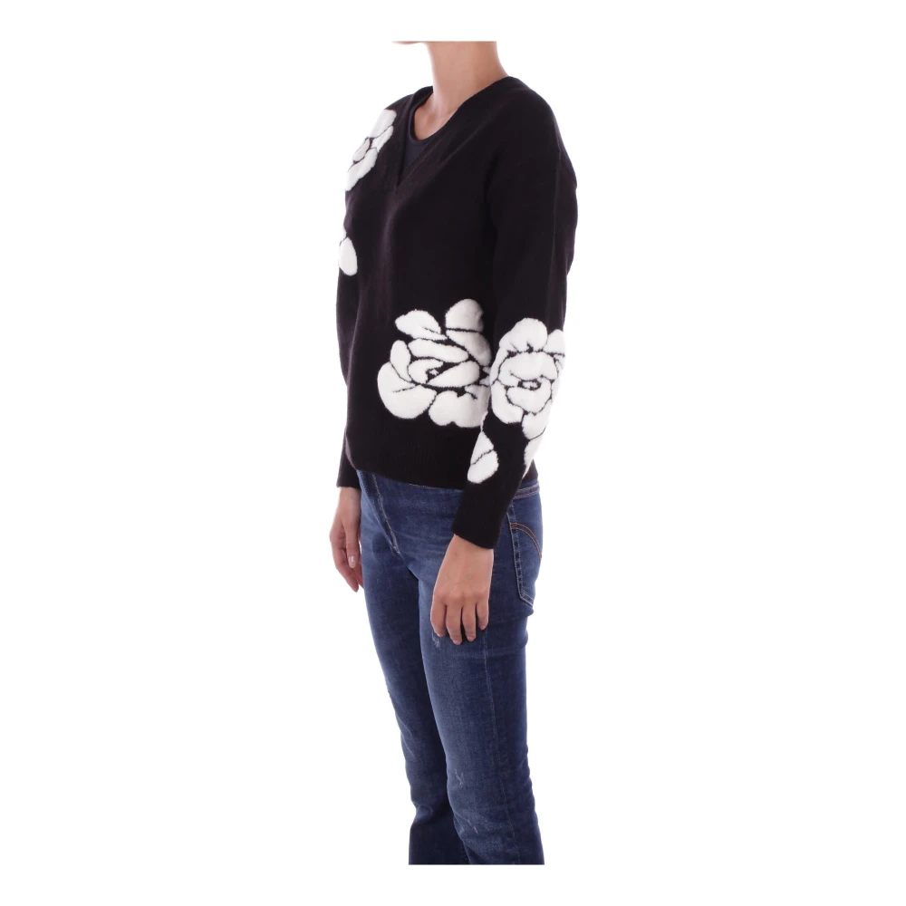 Blugirl Zwarte trui met decoraties Black Dames