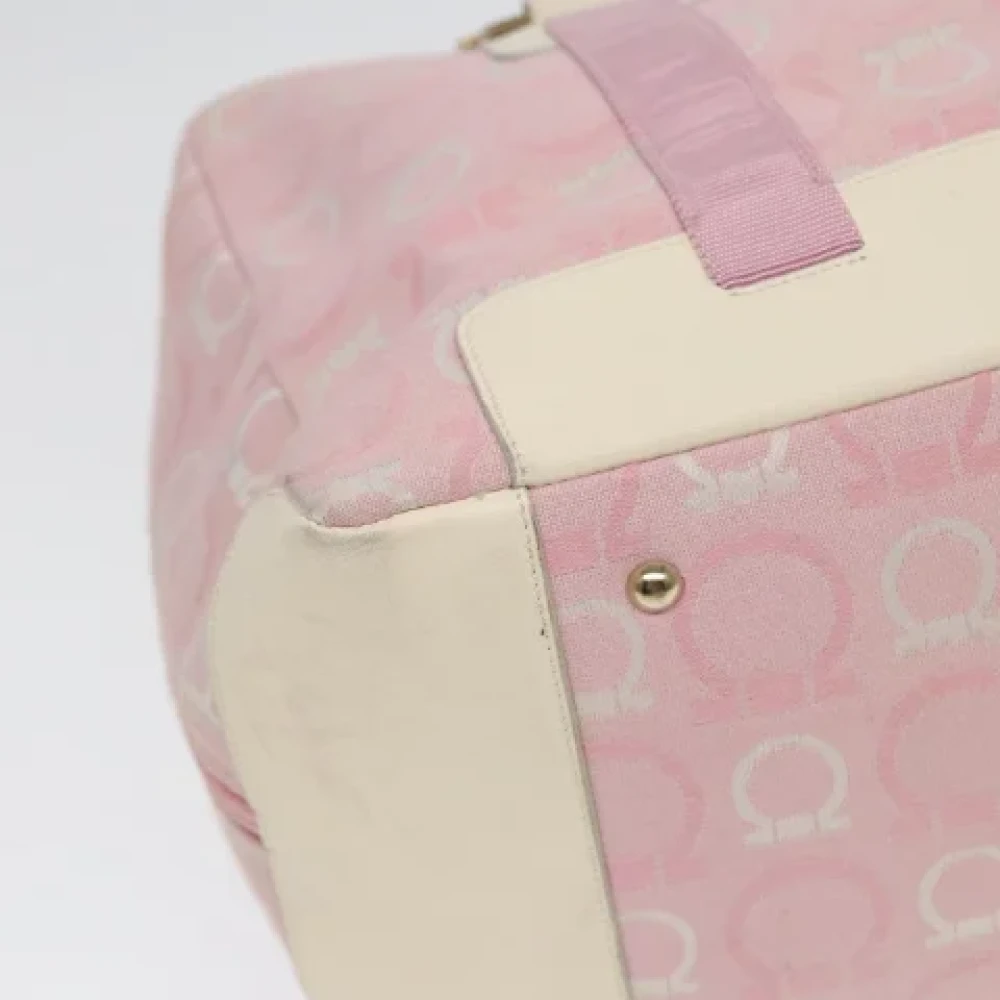 Salvatore Ferragamo Pre-owned Canvas totes Pink Dames
