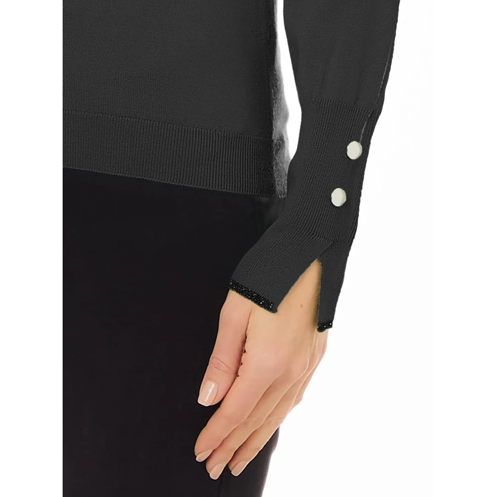Liu Jo Zwarte Coltrui Trui Black Dames