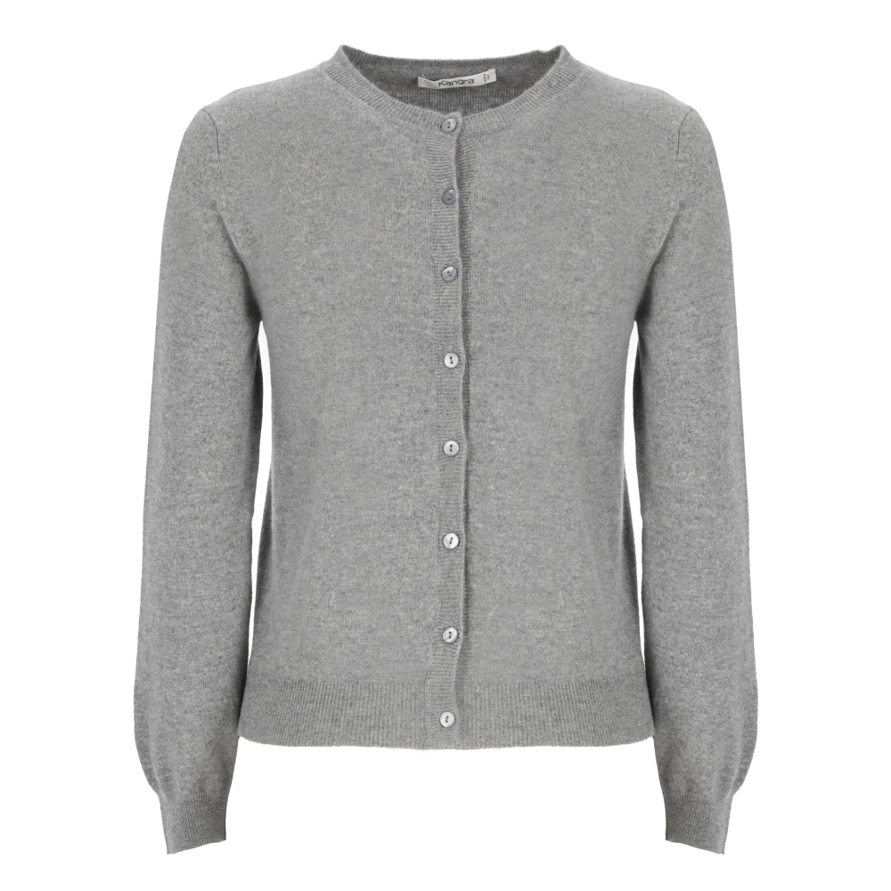Kangra Kasjmierwol Grijs Trui Vrouwen Gray Dames