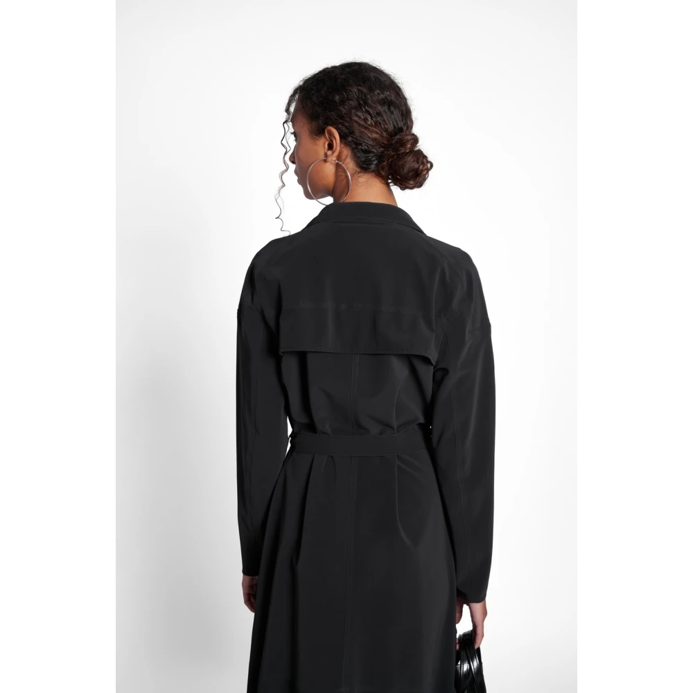 Stutterheim Matte Trenchcoat met Modern Design Black Dames