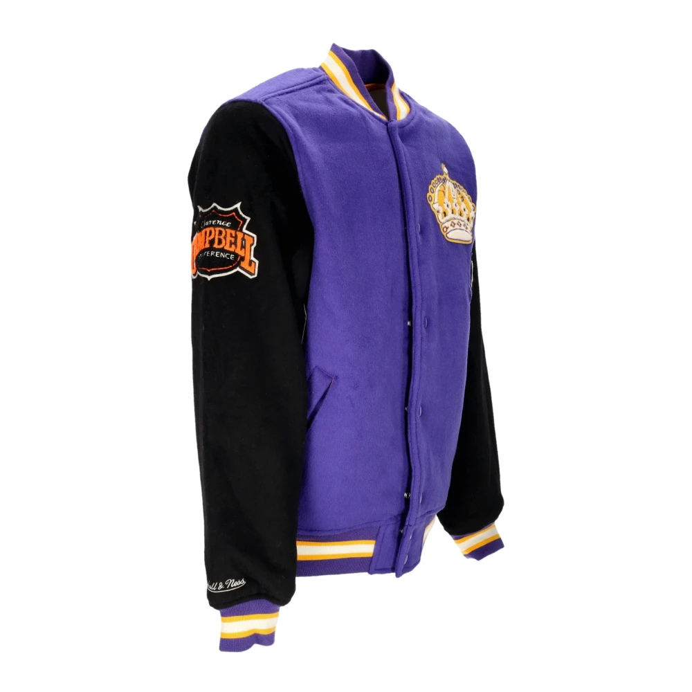 Mitchell & Ness NHL Team Legacy Varsity Jacket Loskin Purple Heren