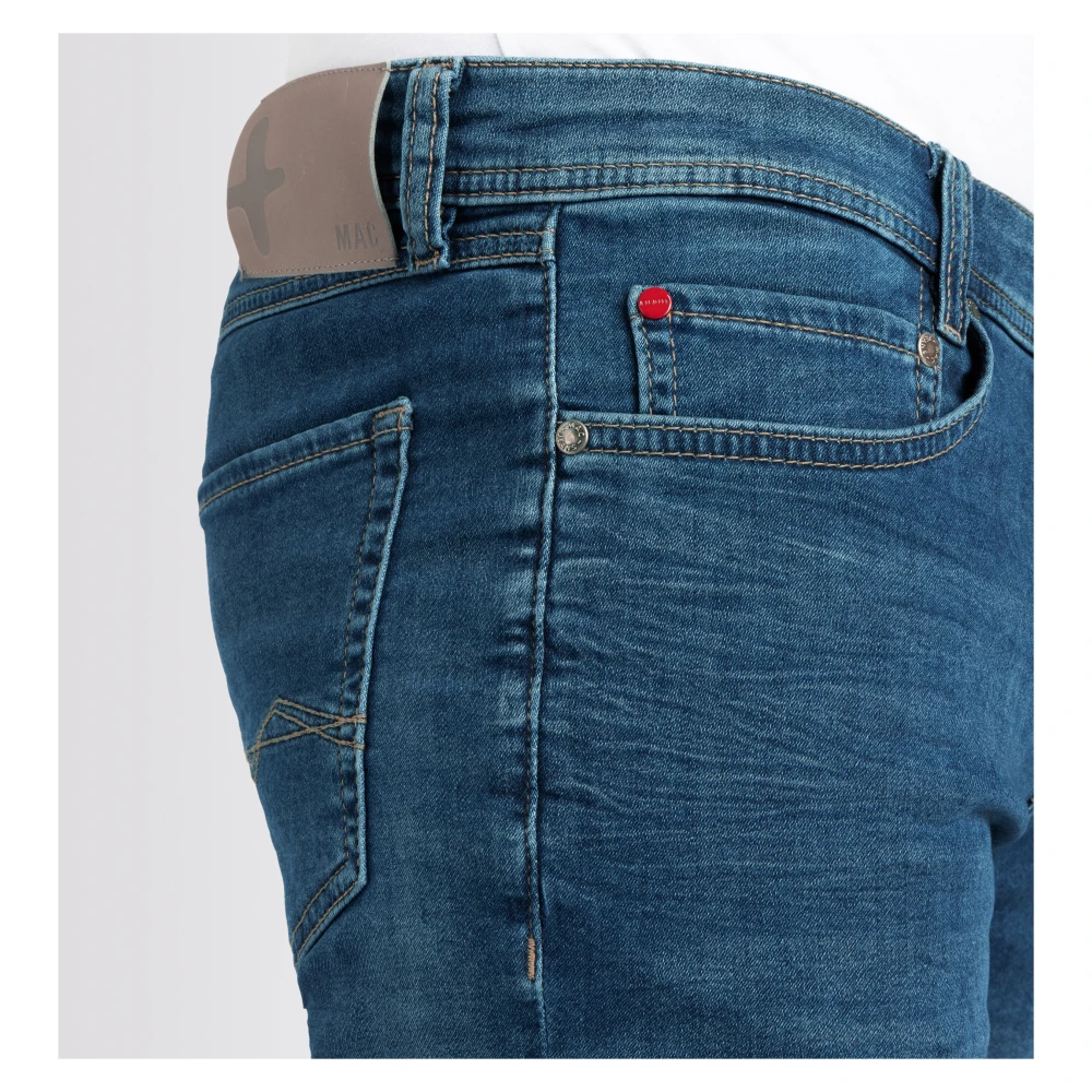 MAC Licht Sweat Denim Bermuda Shorts Blue Heren