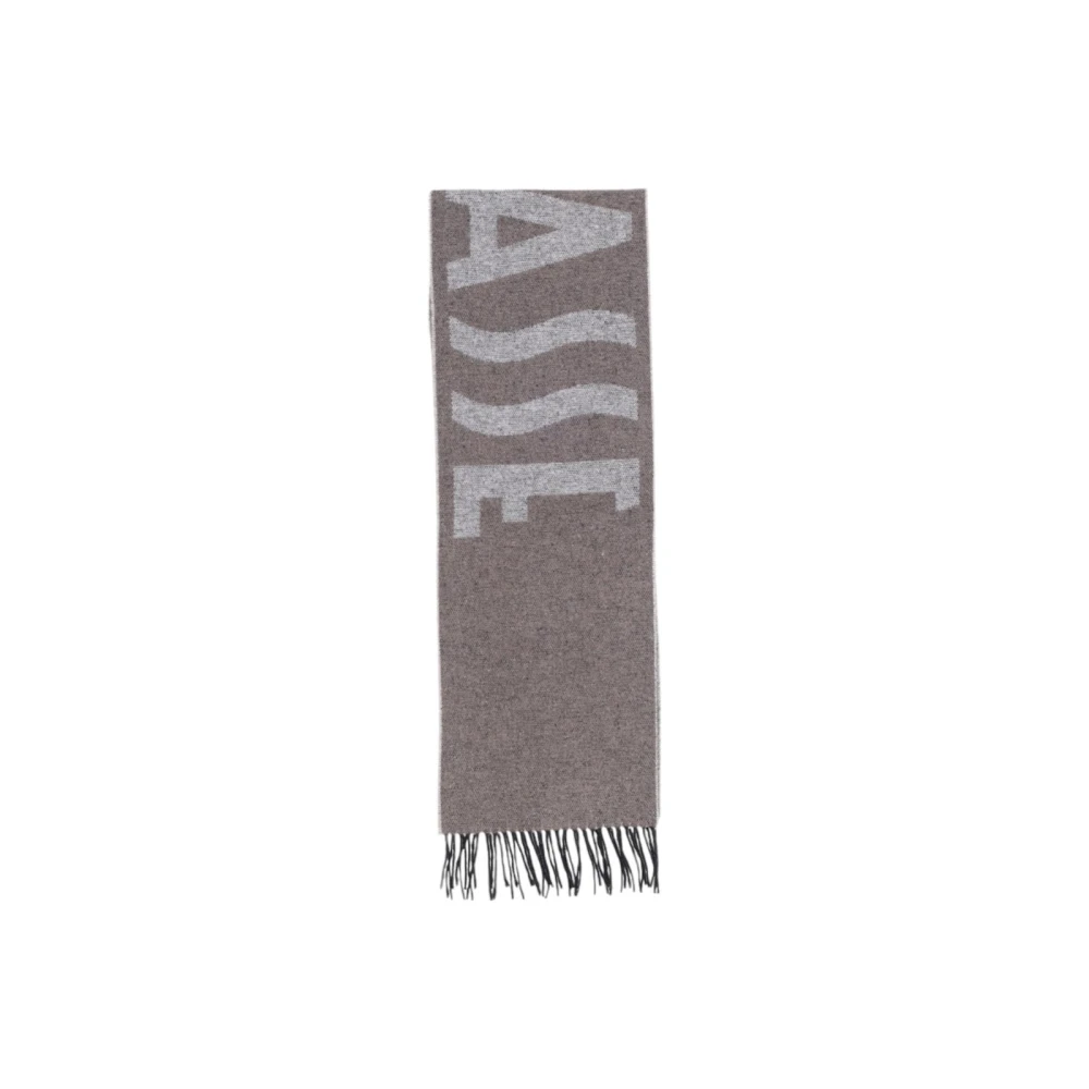 Alviero Martini 1a Classe Beige Geruit Patroon Wollen Sjaal Gray Dames