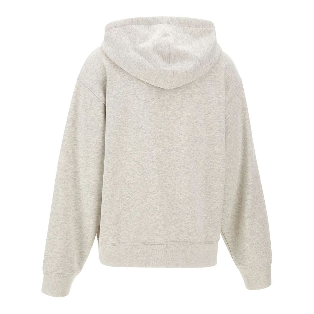 Maison Kitsuné Grijze Katoenen Sweatshirt met Vos Logo Gray Dames