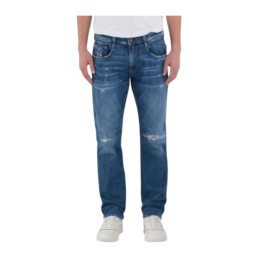 Replay Blauwe Denim Jeans Blue Heren