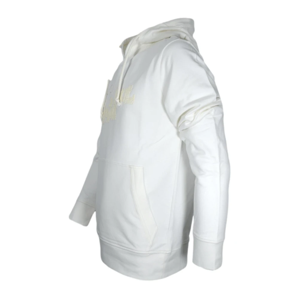PAUL & SHARK Sportieve hoodie met reliëflogo White Heren