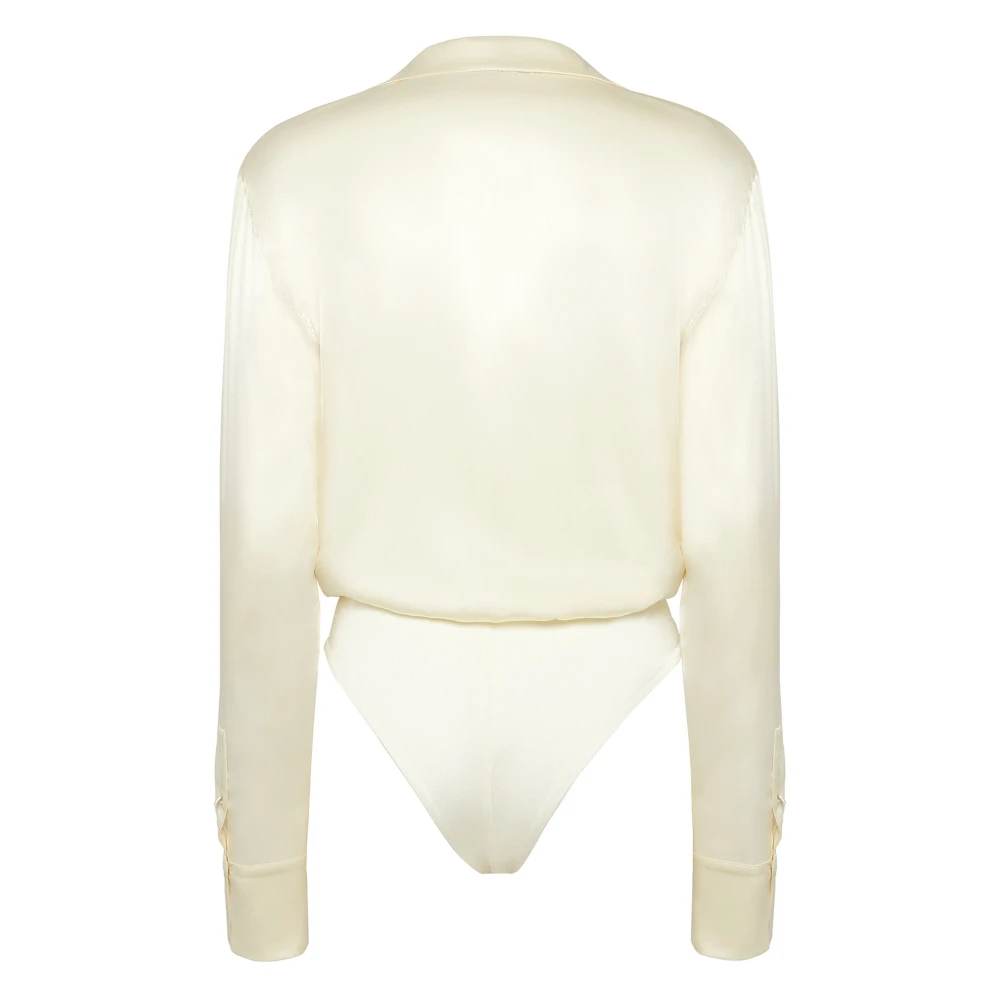 MVP wardrobe Zijden Revers Body White Dames