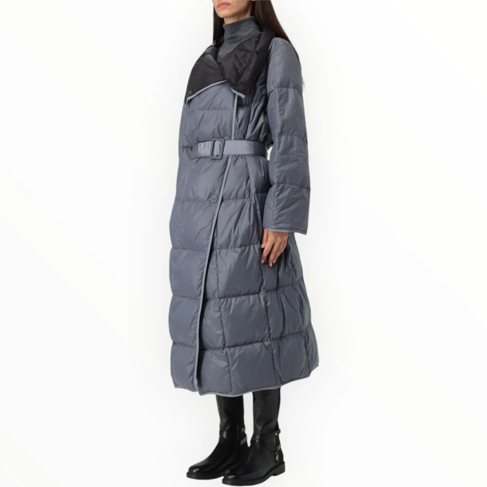 Emporio Armani Pufferjas voor Stijlvolle Winterlook Gray Dames