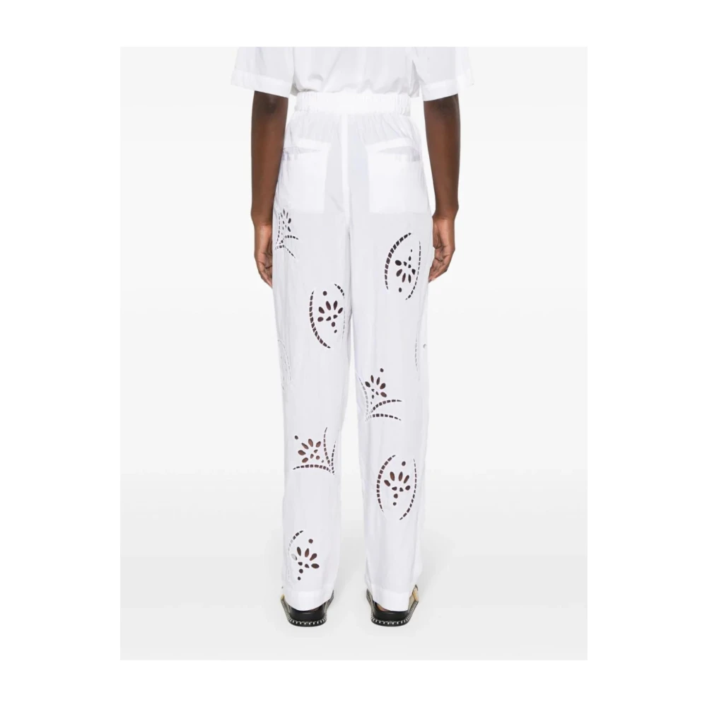 Isabel marant Witte Broderie Anglaise Broek White Dames