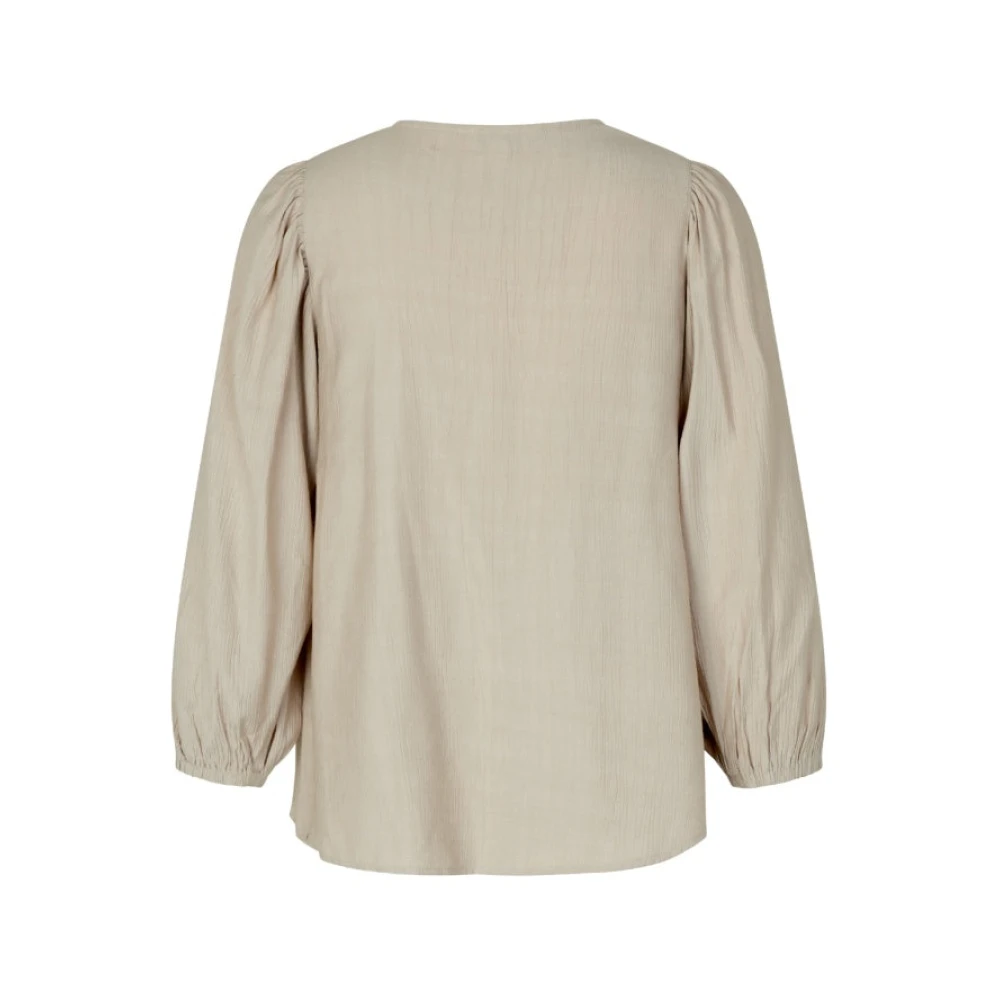 MbyM Beige V-hals Blouse Antoni Beige Dames