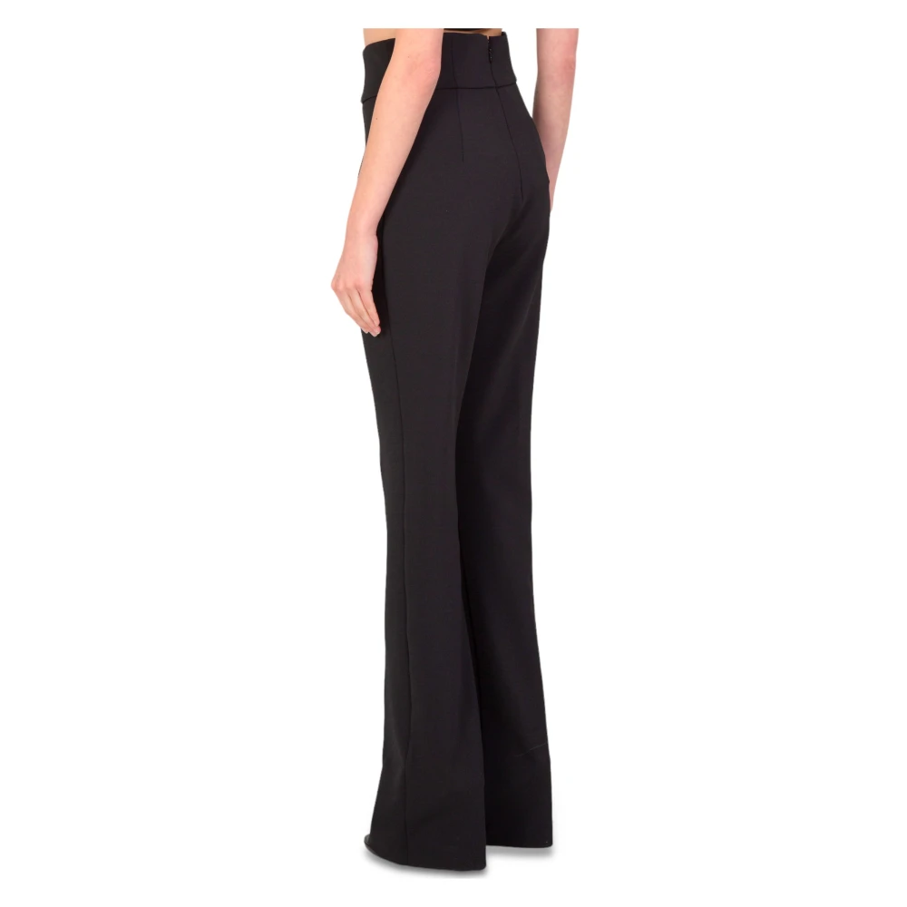 pinko Flared Tech Broek in Z99 Black Dames