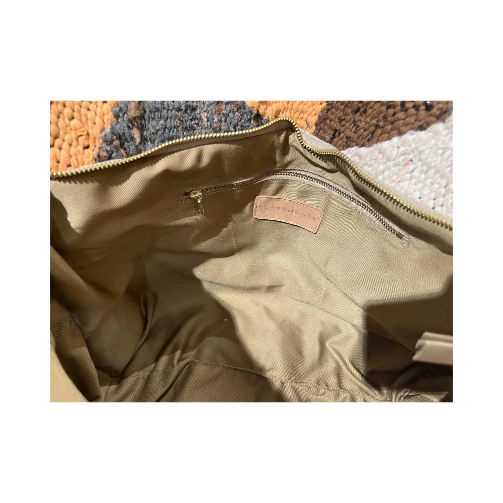 Claramonte Handgeweven Multicolor Katoenen Tote Tas Multicolor Dames