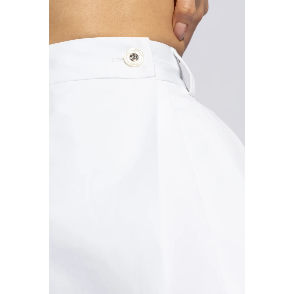 Dolce & Gabbana Geplooide broek White Dames