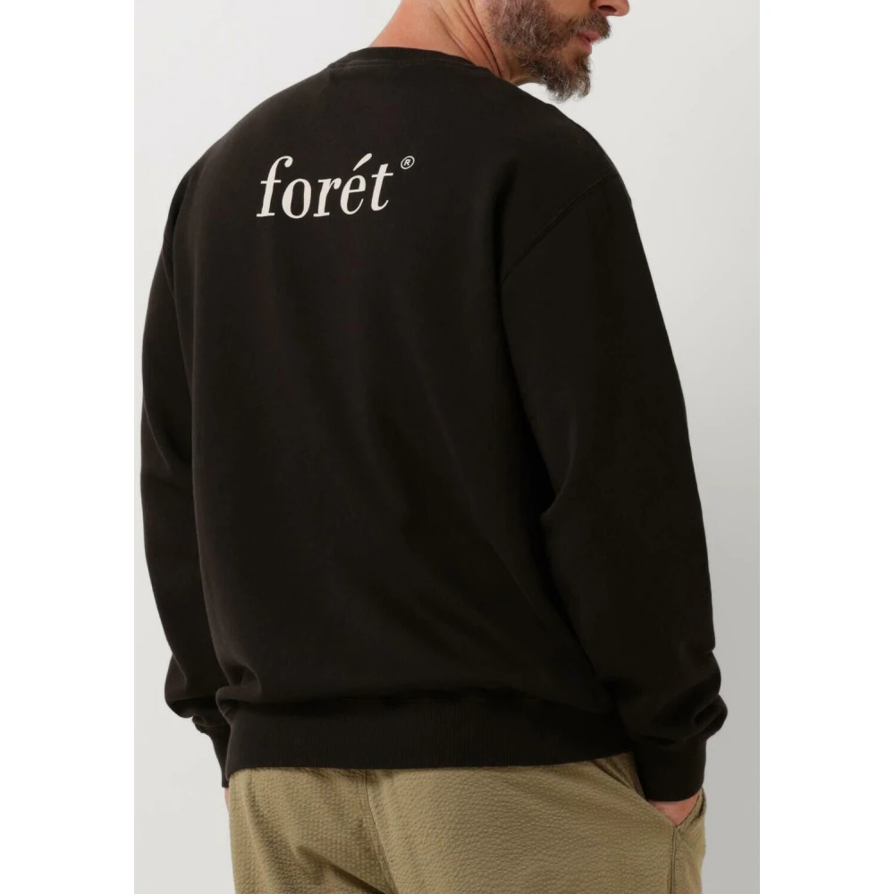 Forét Heren Sweatshirt Trendy Stijl Black Heren