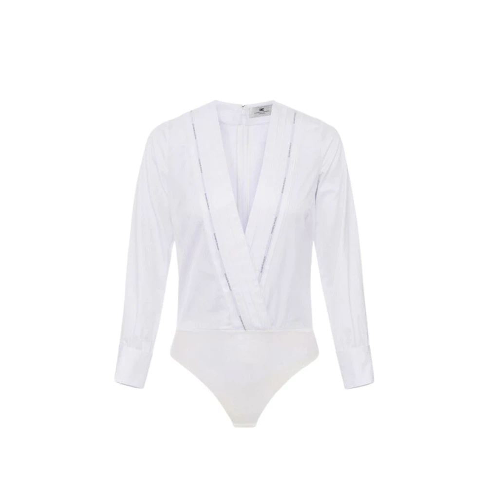 Elisabetta Franchi White Full-Body, Female, M, Camicia Body