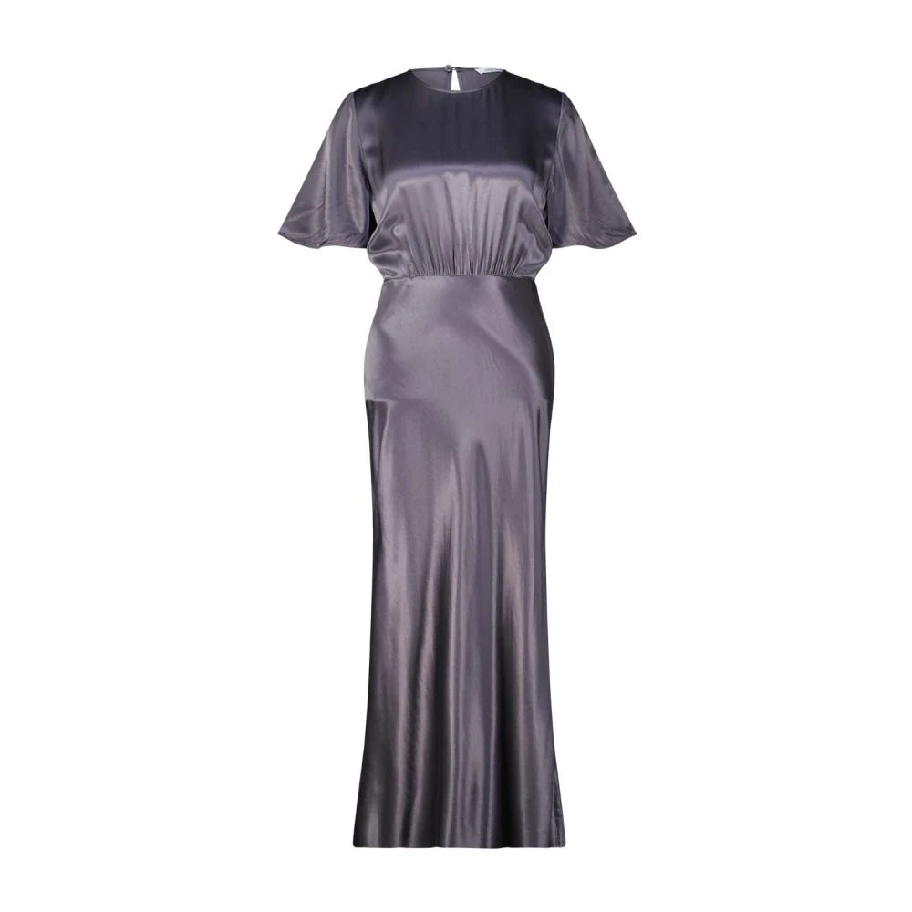 Samsøe Elegante Satijnen Jurk Salucinda Gray Dames