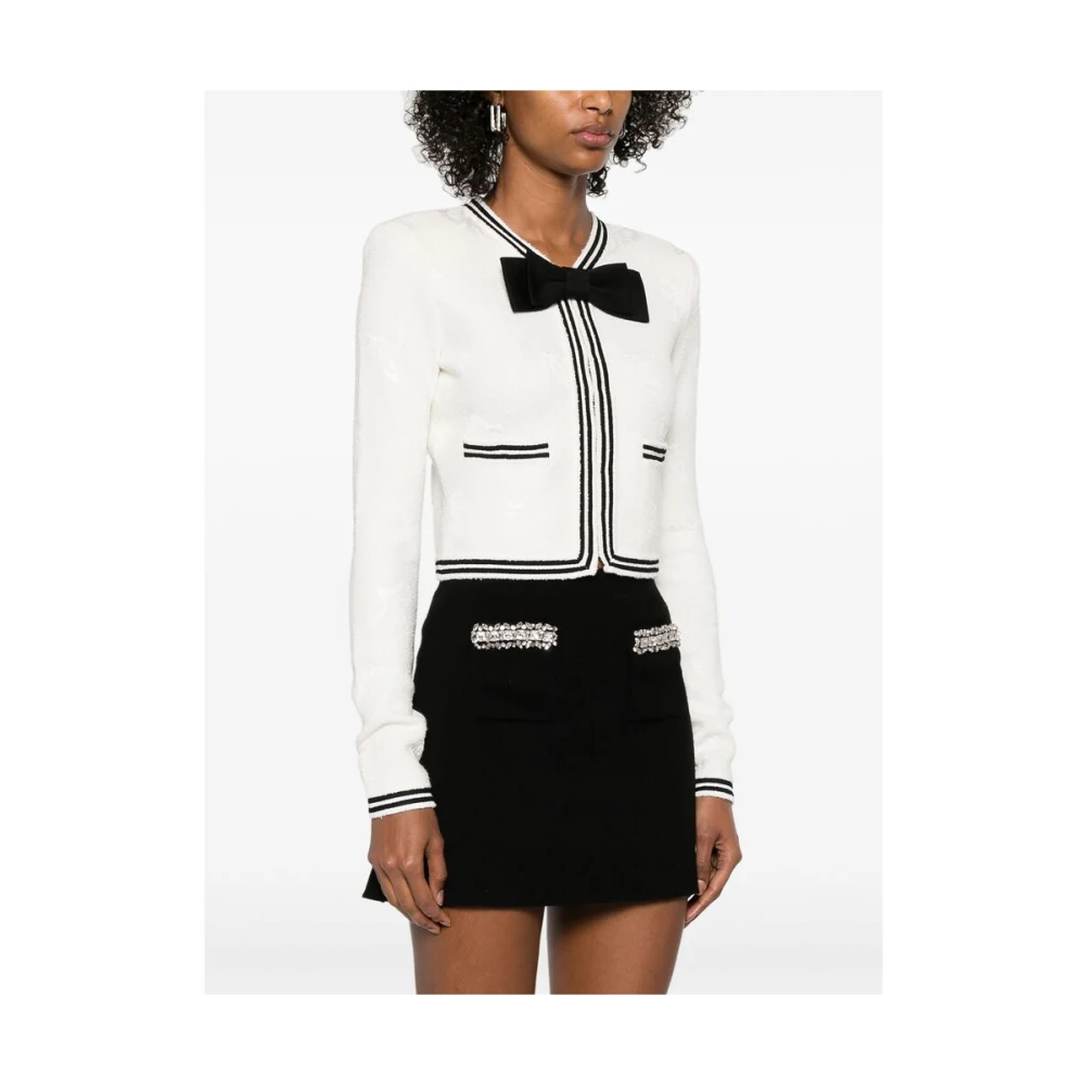 Self Portrait Amandel Beige Strik White Dames