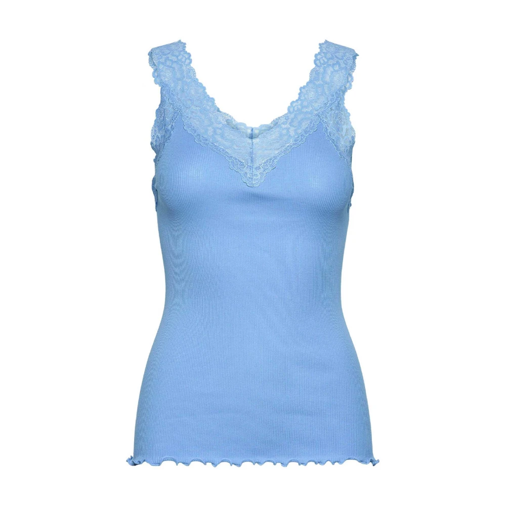 Rosemunde Mouwloze Kant Top Bernadine Blue Dames