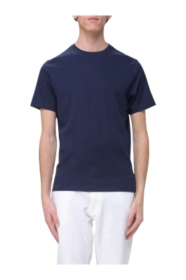 Bomull T-shirt med rund hals