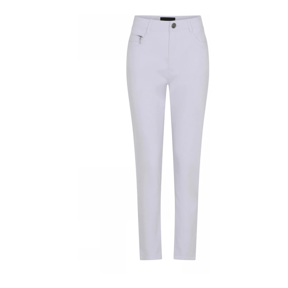 C.Ro Klassieke Suzanne Broek Wit White Dames